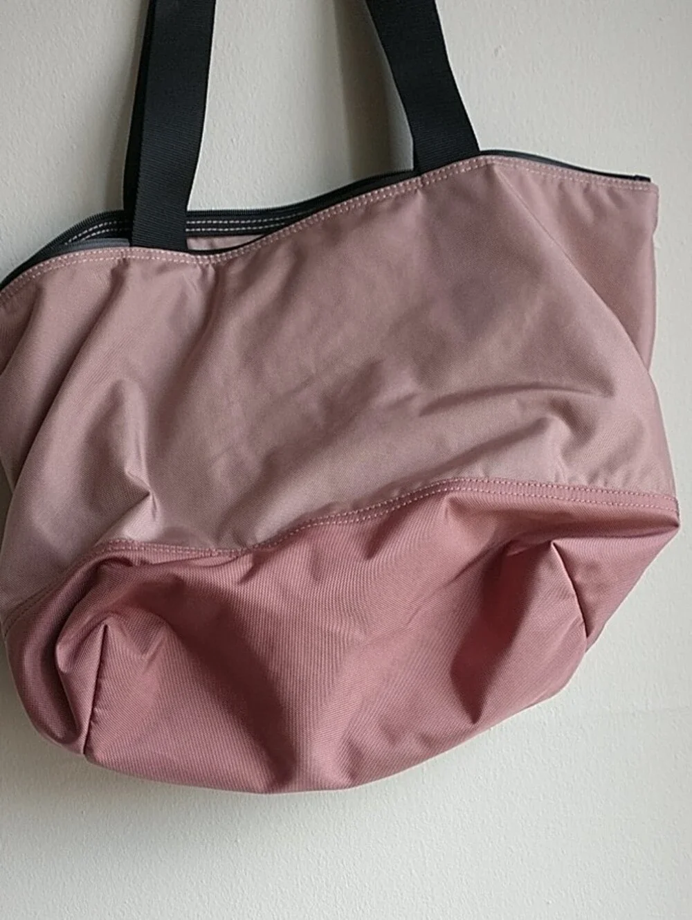 lululemon athletica Blush Pink Tote with Black Straps